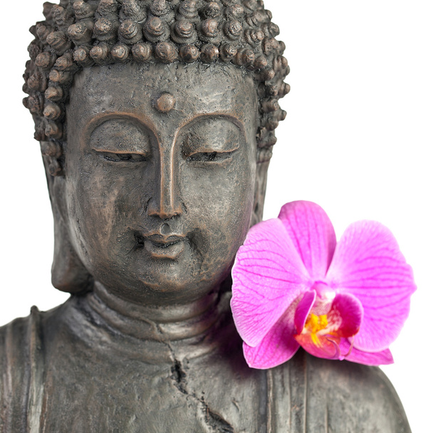 Buddha Buddhalainen zen orkidea patsas Gott Feng-Shui Asien
 - Valokuva, kuva