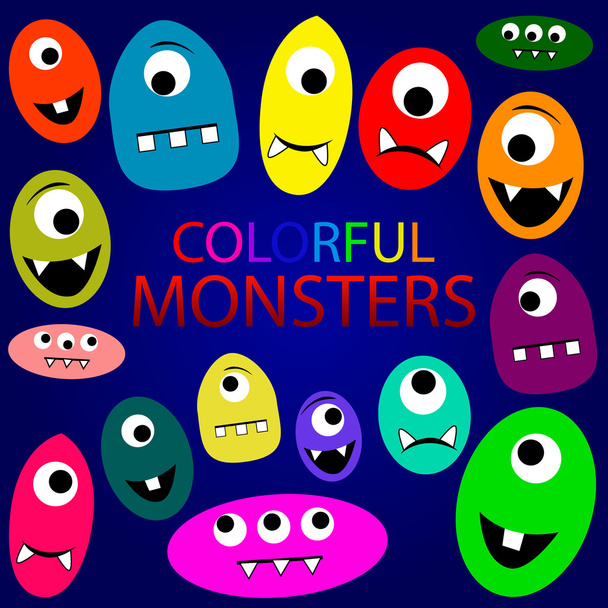 Set di mostri colorati
 - Foto, immagini