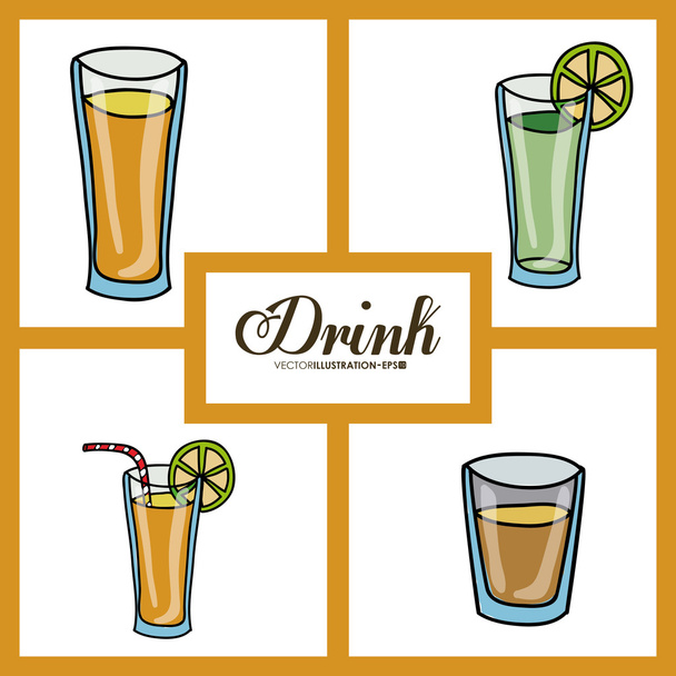 Drink design - Vector, Image