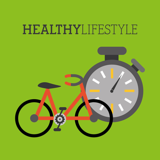 Healthy Lifestyle design  - Вектор,изображение