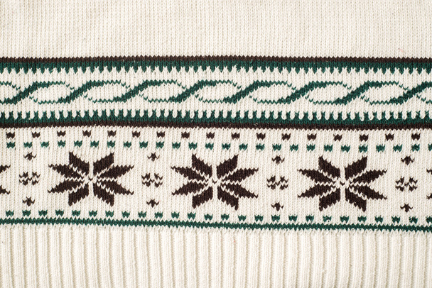 nordic traditional style pattern knitted fabric - Valokuva, kuva