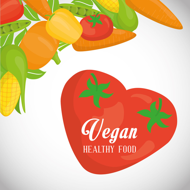 diseño de alimentos veganos
  - Vector, Imagen