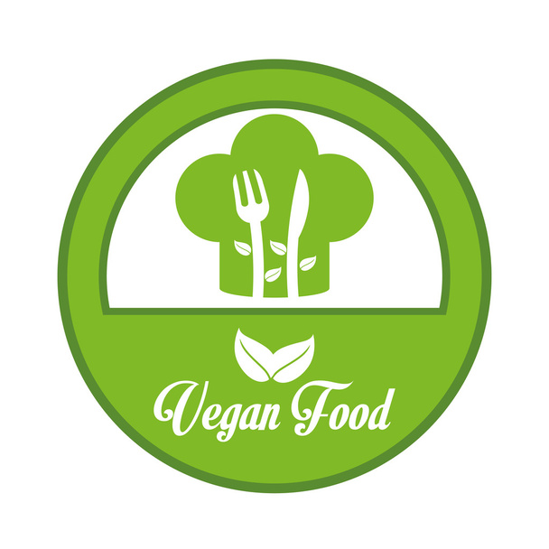 vegan gıda tasarım  - Vektör, Görsel