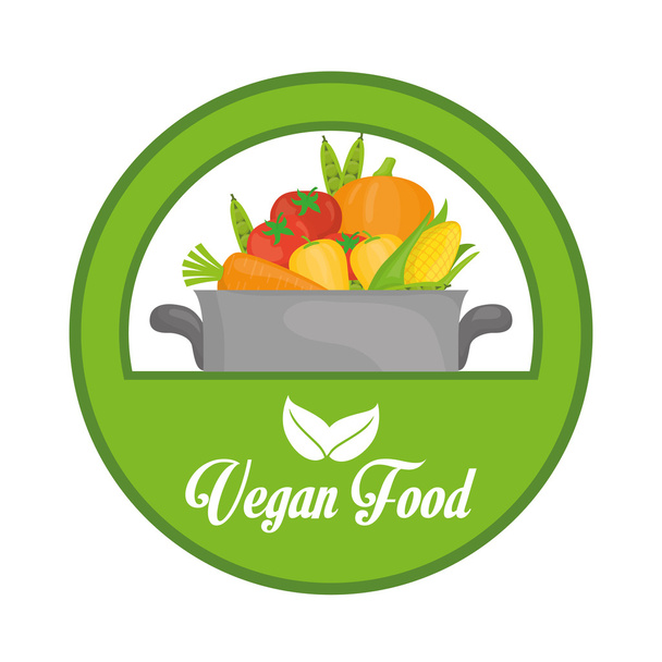diseño de alimentos veganos
  - Vector, imagen