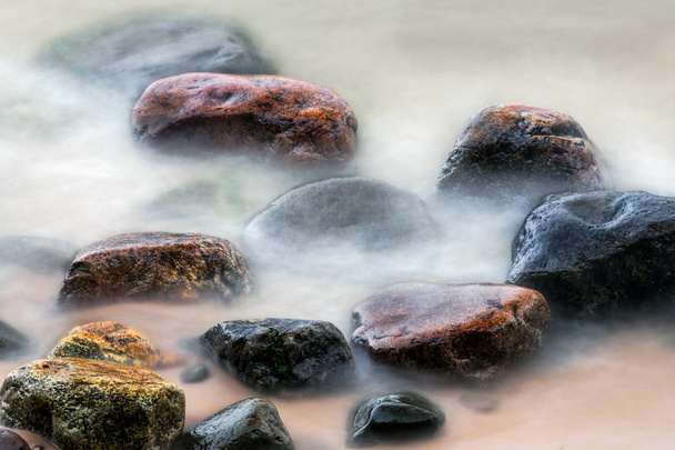Stones in Surf - Photo, Image