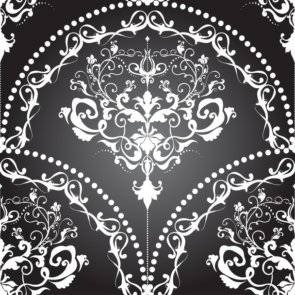 made of seamless damask wallpaper - Vektor, obrázek