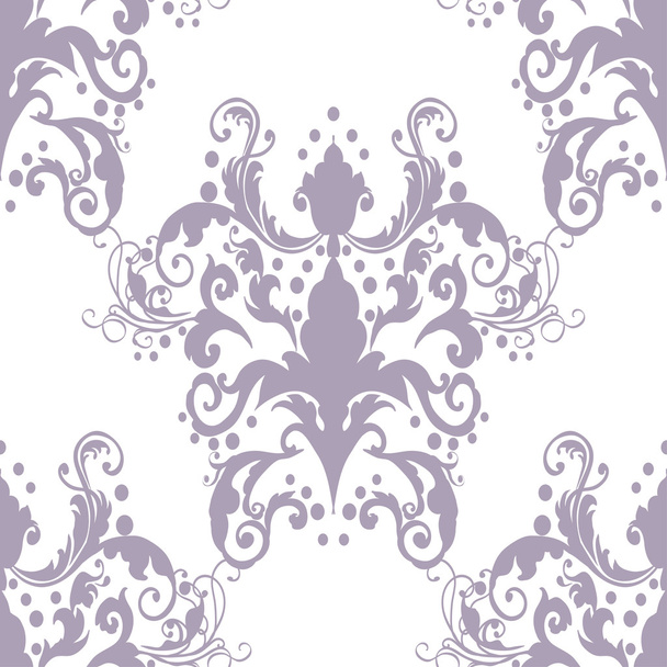made of seamless damask wallpaper - Vector, Image
