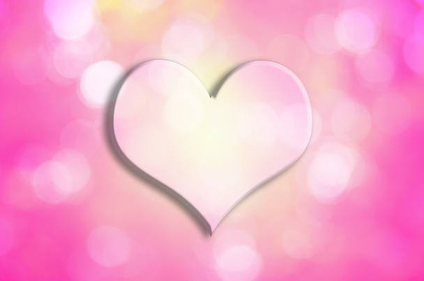 Valentine Heart with bokeh Background - Foto, afbeelding
