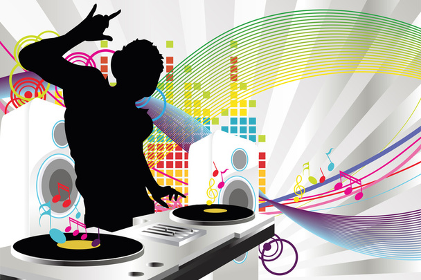DJ music - Вектор,изображение