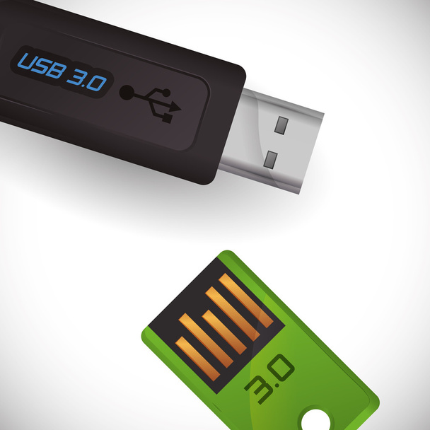 USB cyfrowy projektu  - Wektor, obraz