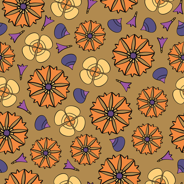 seamless background with flowers - Vector, afbeelding