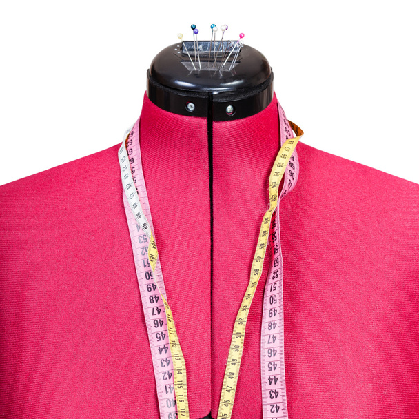 maniquí sastre rojo maniquí femenino de cerca
 - Foto, Imagen