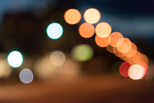 Bokeh of street lights at night - Photo, Image