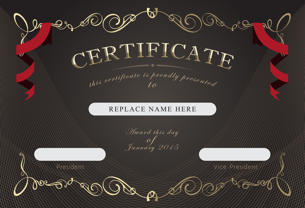 Certificate border, Certificate template. vector illustration - Vector, Image