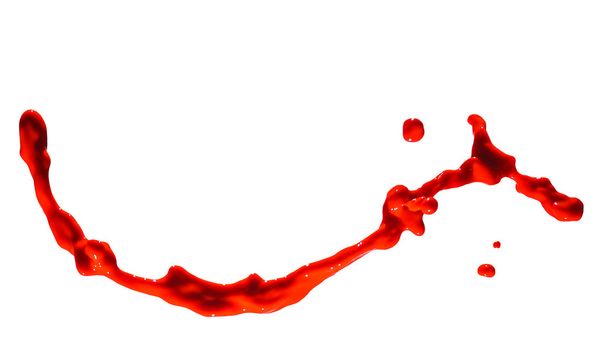 splash of red paint isolated on white background - Foto, immagini