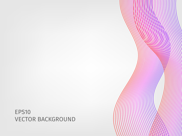 abstract vector waved line background - Vettoriali, immagini