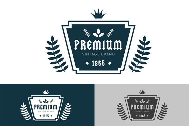 Шаблон значка королівського вінтажного логотипу преміум-класу
 - Вектор, зображення