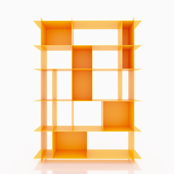 Oranje aluminium rekken  - Foto, afbeelding