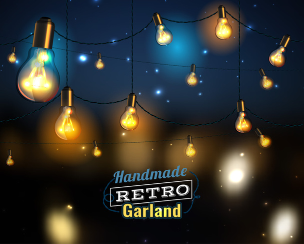 lighting garland - Вектор,изображение