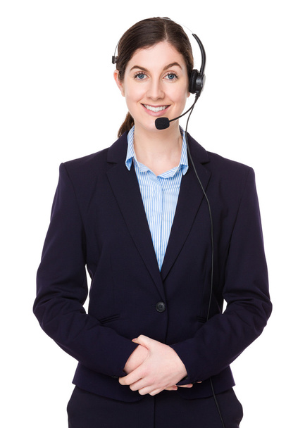 kulaklık ile müşteri hizmetleri operatör - Fotoğraf, Görsel