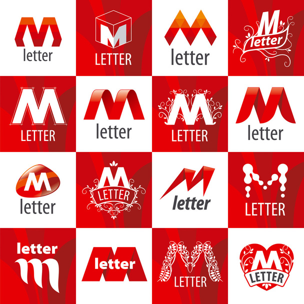 gran conjunto de logotipos vectoriales letra M
 - Vector, imagen