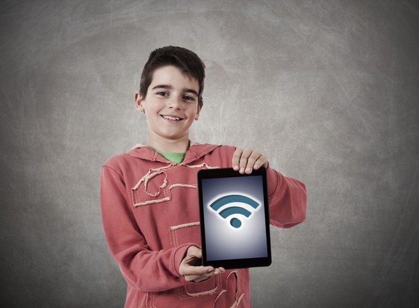 Child with tablet - Photo, Image