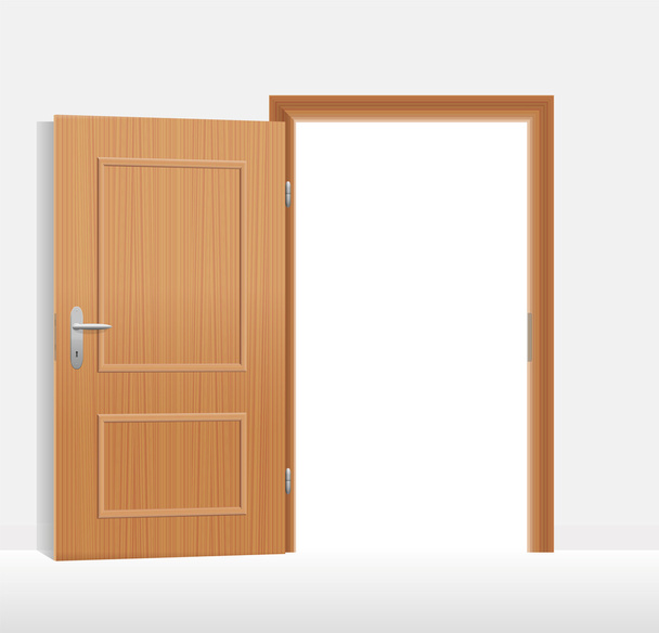 puerta abierta - Vector, Imagen