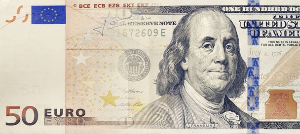 Euro-Dollar. - Foto, Bild