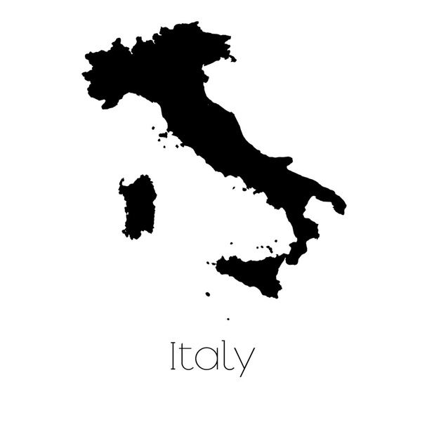 Country Shape isolated on background of the country of Italy - Fotografie, Obrázek