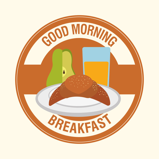 Breakfast design  - Διάνυσμα, εικόνα
