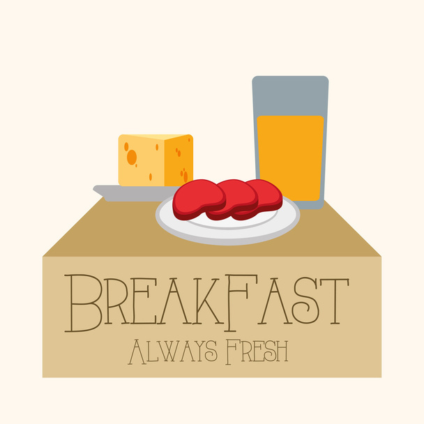 Breakfast design  - Wektor, obraz