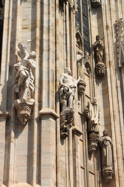ミラノ大聖堂の彫像 - 写真・画像