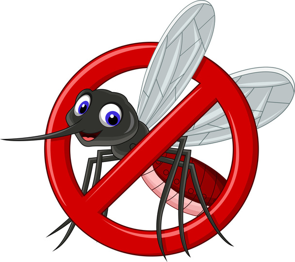 symbol of antimosquito cartoon for you disign - Vector, Image