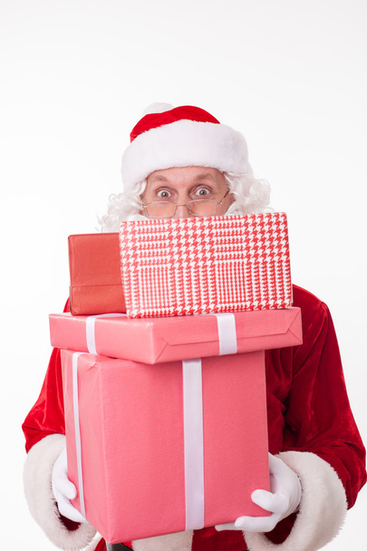 Friendly Father Christmas has gifts for you - Foto, Imagen