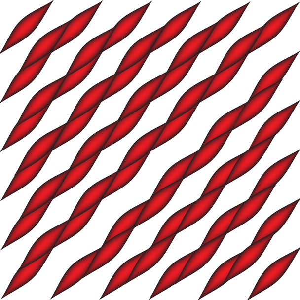 赤い楕円形の幾何学的なパターン - ベクター画像
