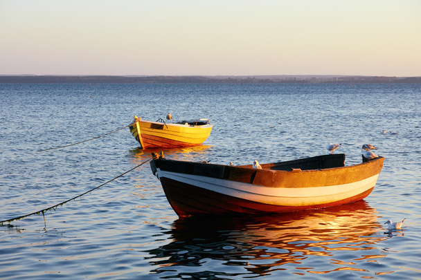 釣り船、バルト海、パック湾 - 写真・画像