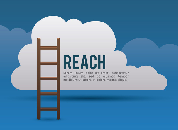 Reach digital design. - Vector, Image