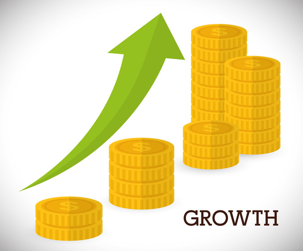 Financial growth design. - Vector, Image