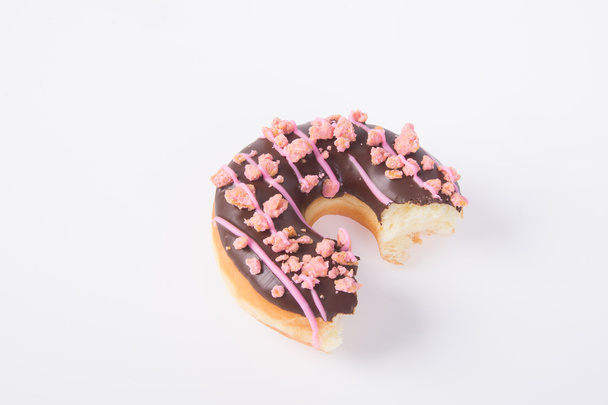 chocolate donuts on a white background - Photo, Image
