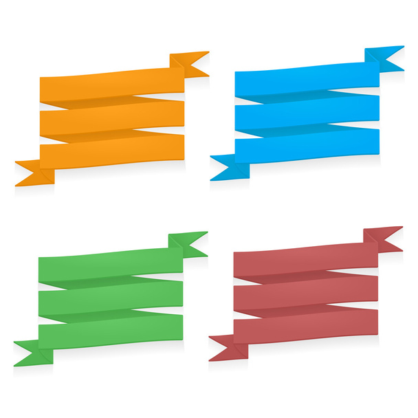 Detailed colorful ribbons - Vektor, kép