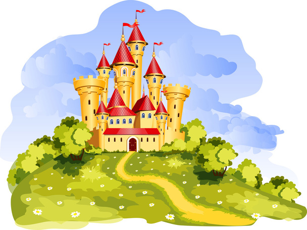 Premium Vector  Medieval castles fortresses and strongholds with fortified  wall and towers