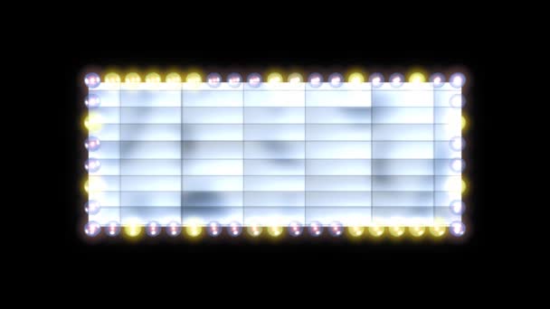 ampul ışıkları ile billboard - Video, Çekim