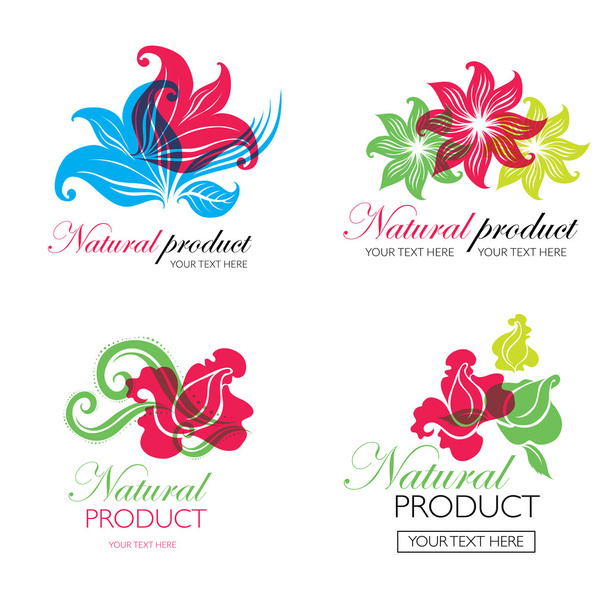organic natural logos - Vector, Image