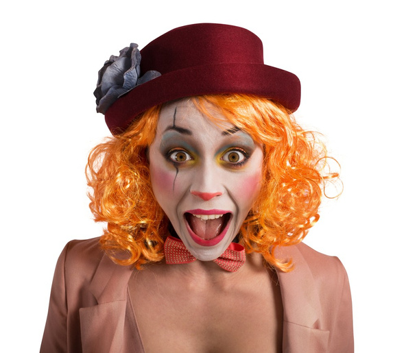 Clown makes funny faces - Photo, Image