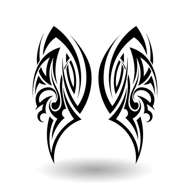 Hand Drawn Tribal Tattoo - Vector, Image