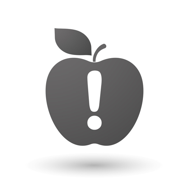 Apple ikonra egy csodálat jel - Vektor, kép