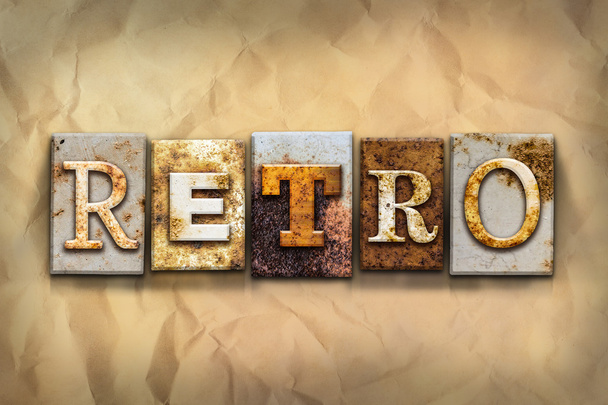 Retro Concept Rusted Metal Type - Photo, Image