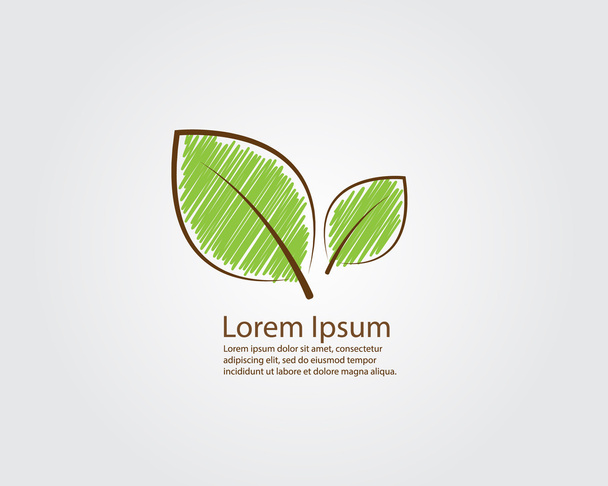 Green Leaf Logo Vector - Vector, Image