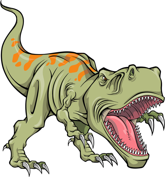 Tyrannosaurus Dinosaur Vector Illustration - Wektor, obraz