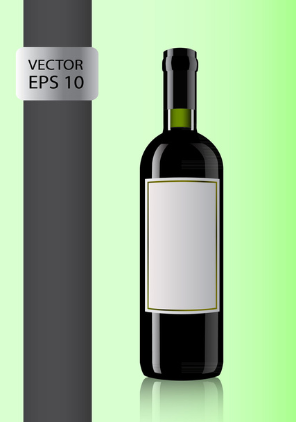 Bottle of wine - Vector, Image